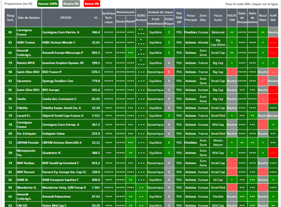 SICAV OPCVM FCP OPC FONDS STRATEGIE ALLOCATION