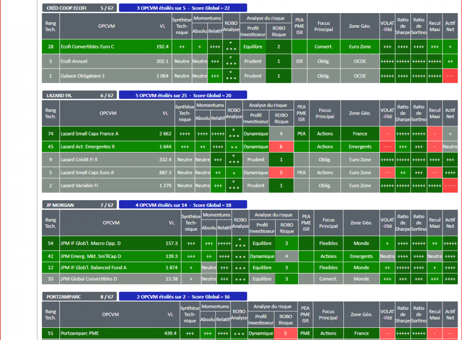 SICAV FONDS OPCVM SELECTION CONSEIL ALLOCATION