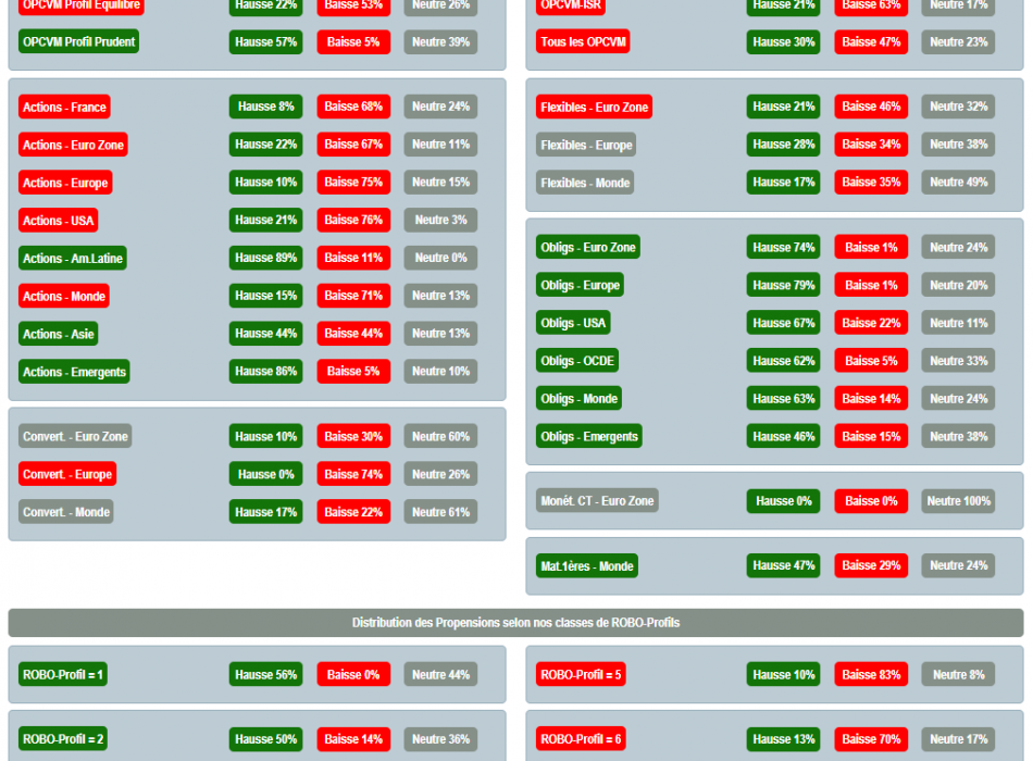 sicav actions opcvm FCP FOND ALLOCATION STRATEGIE OPC